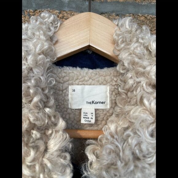 Anthropologie The Korner corduroy sherpa jacket small - Picture 3 of 13